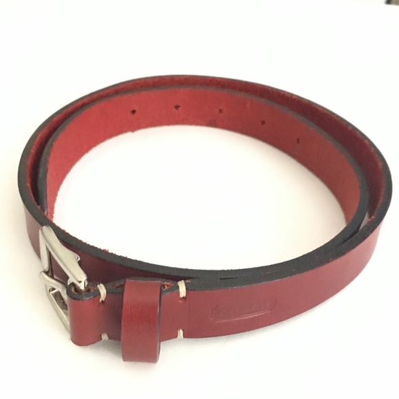 Coach Red Leather Belt main image 6